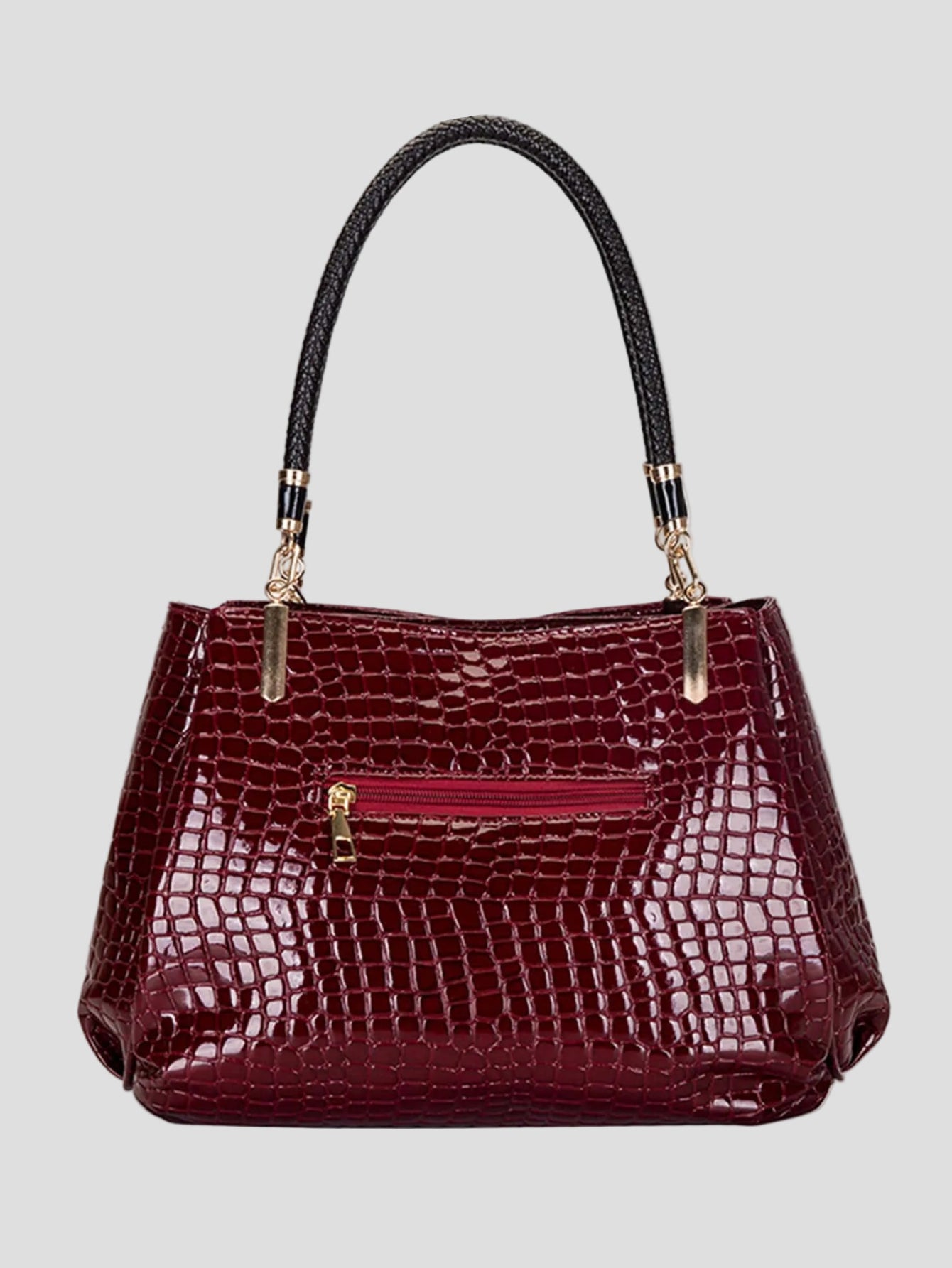 Monika - Prestige Handtasche in Krokodiloptik