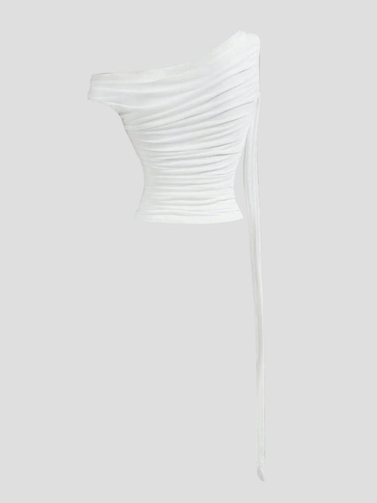 Alina – Drapierte One-Shoulder-Top