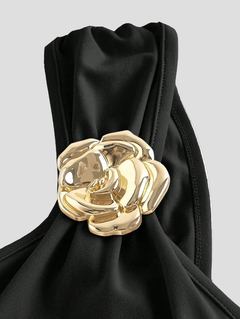 Schwarz - Royale One-Shoulder-Kleid