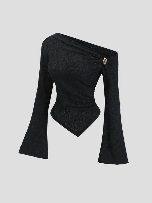 Alina – Asymmetrisches Spitzentop