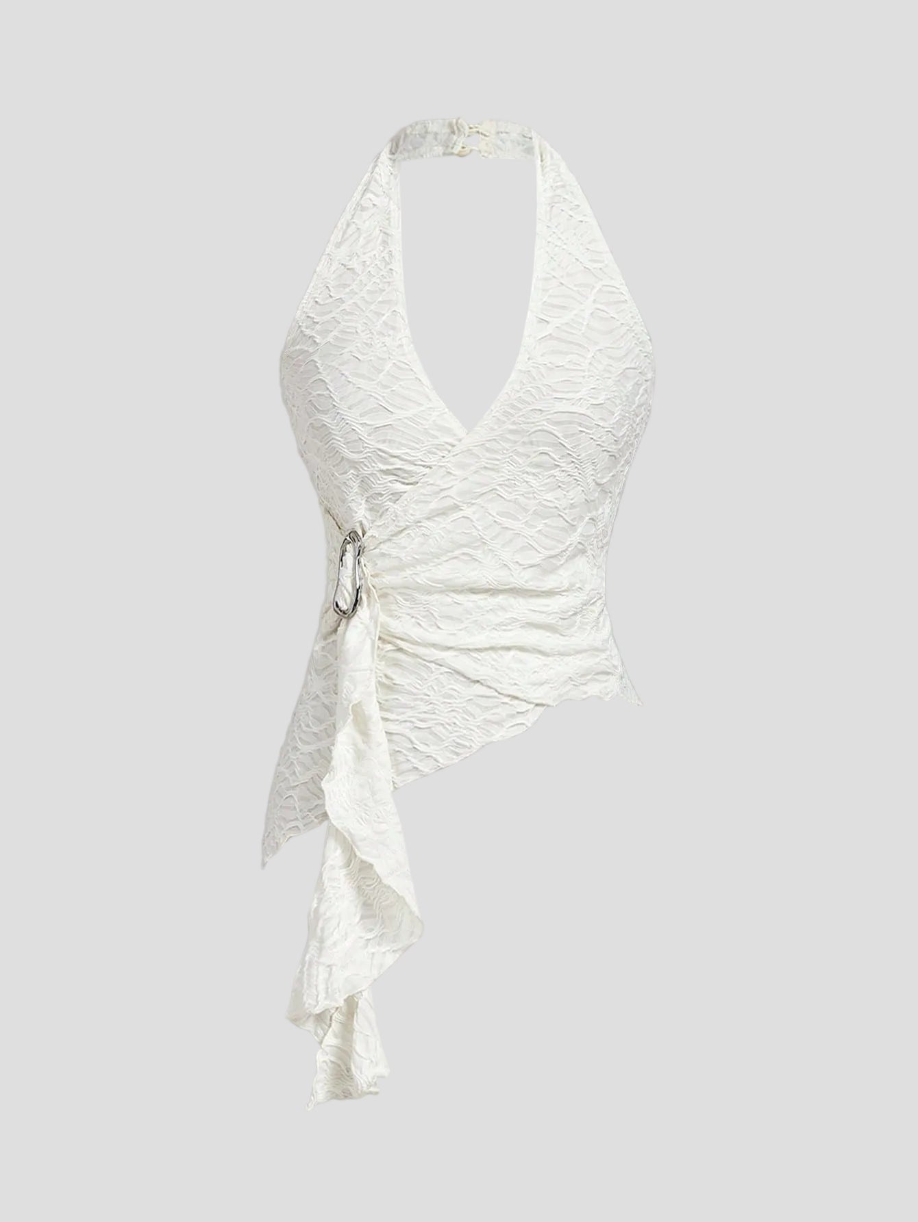 Sarina – Drapierte Neckholder-Oberteil