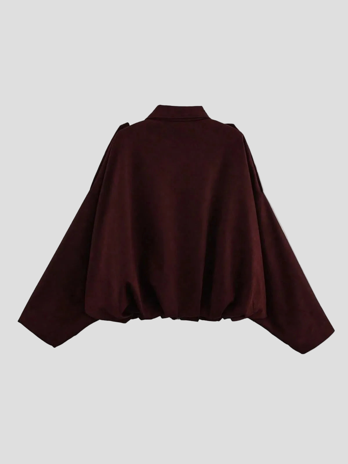 Camila - Oversized-Jacke Weinrot
