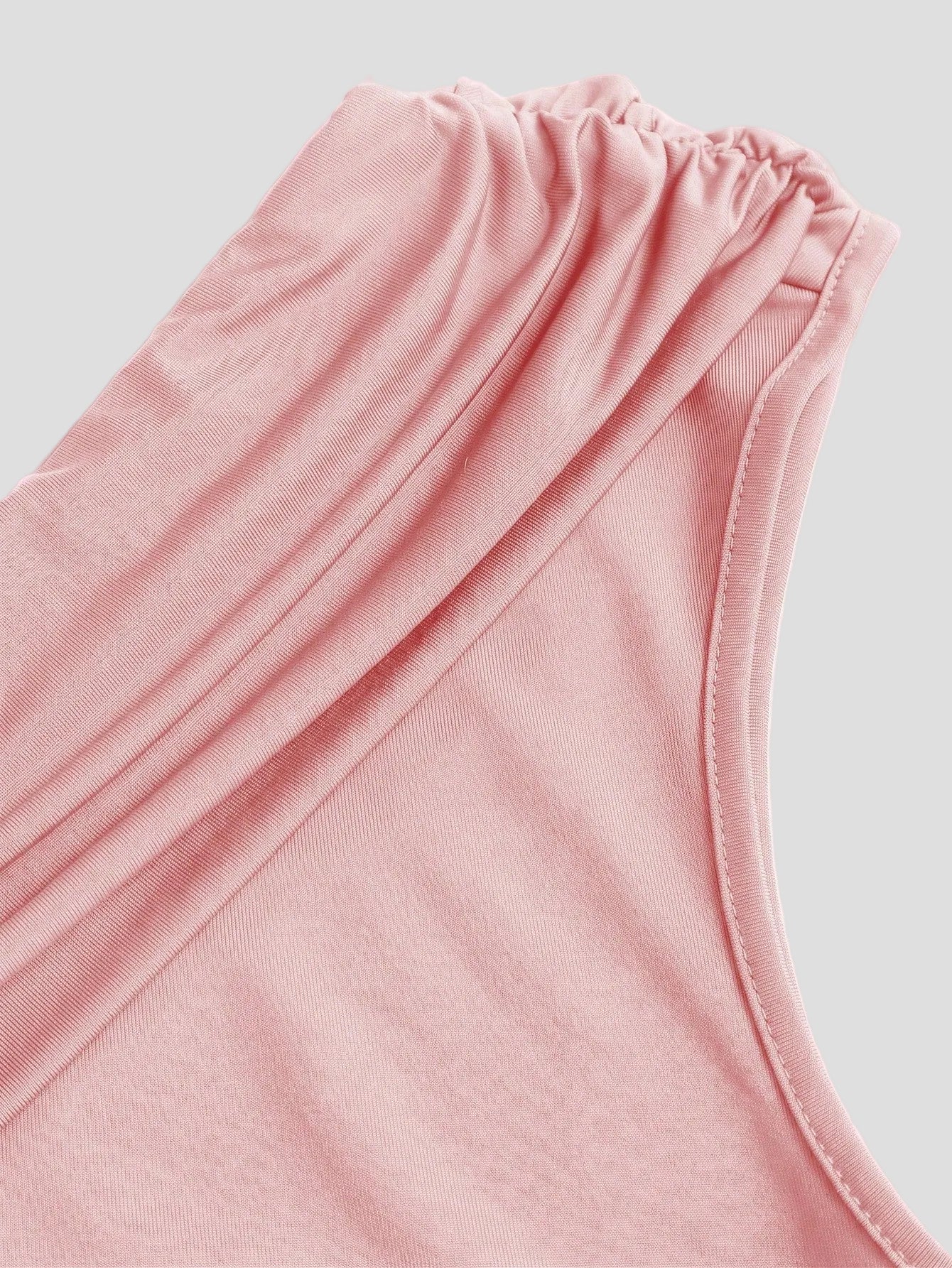 Amélie - Rosé One-Shoulder-Kleid