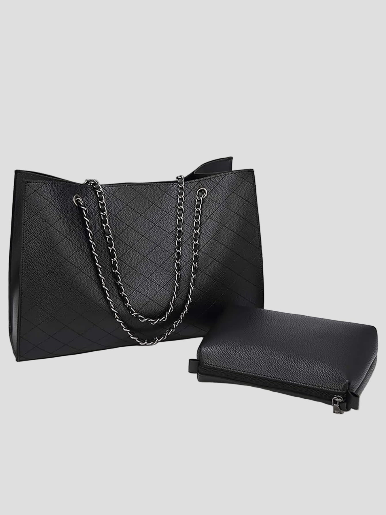 Sabine – Schwarze Ketten-Tragetasche