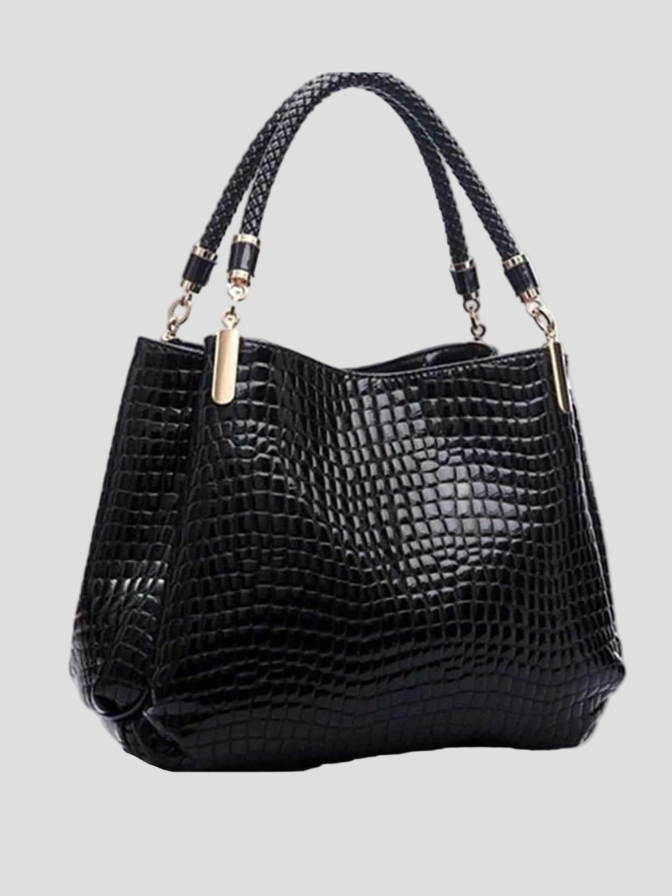Monika - Prestige Handtasche in Krokodiloptik