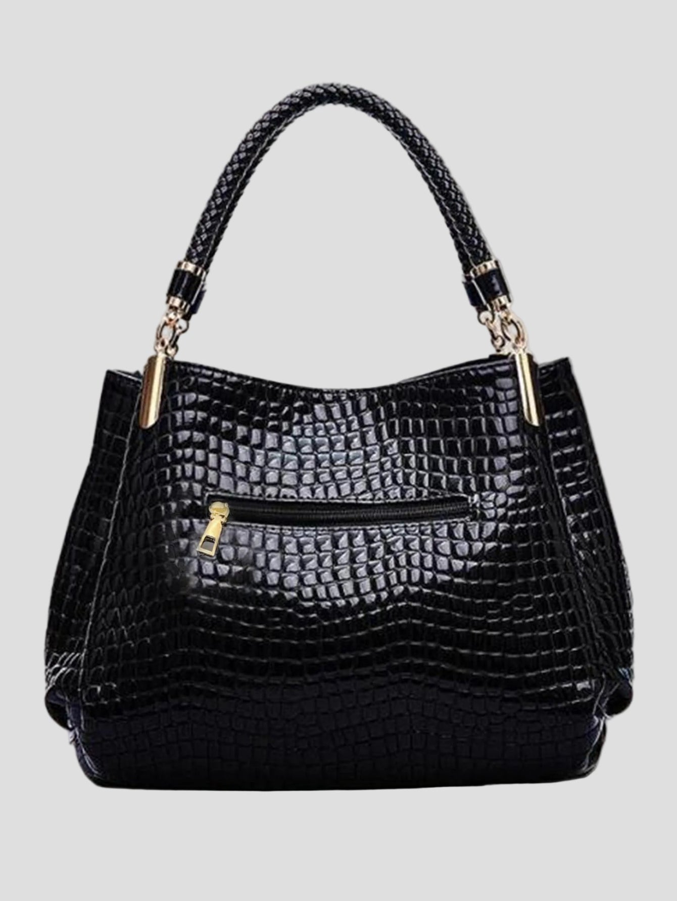 Monika - Prestige Handtasche in Krokodiloptik