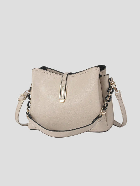 Elisabeth – Elfenbeinfarbene Signature Crossbody