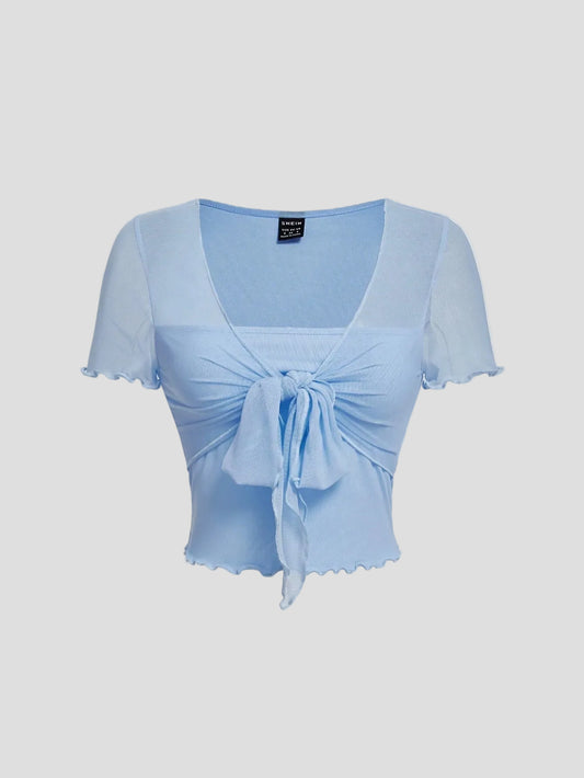 Azura – Top mit Bindegürtel