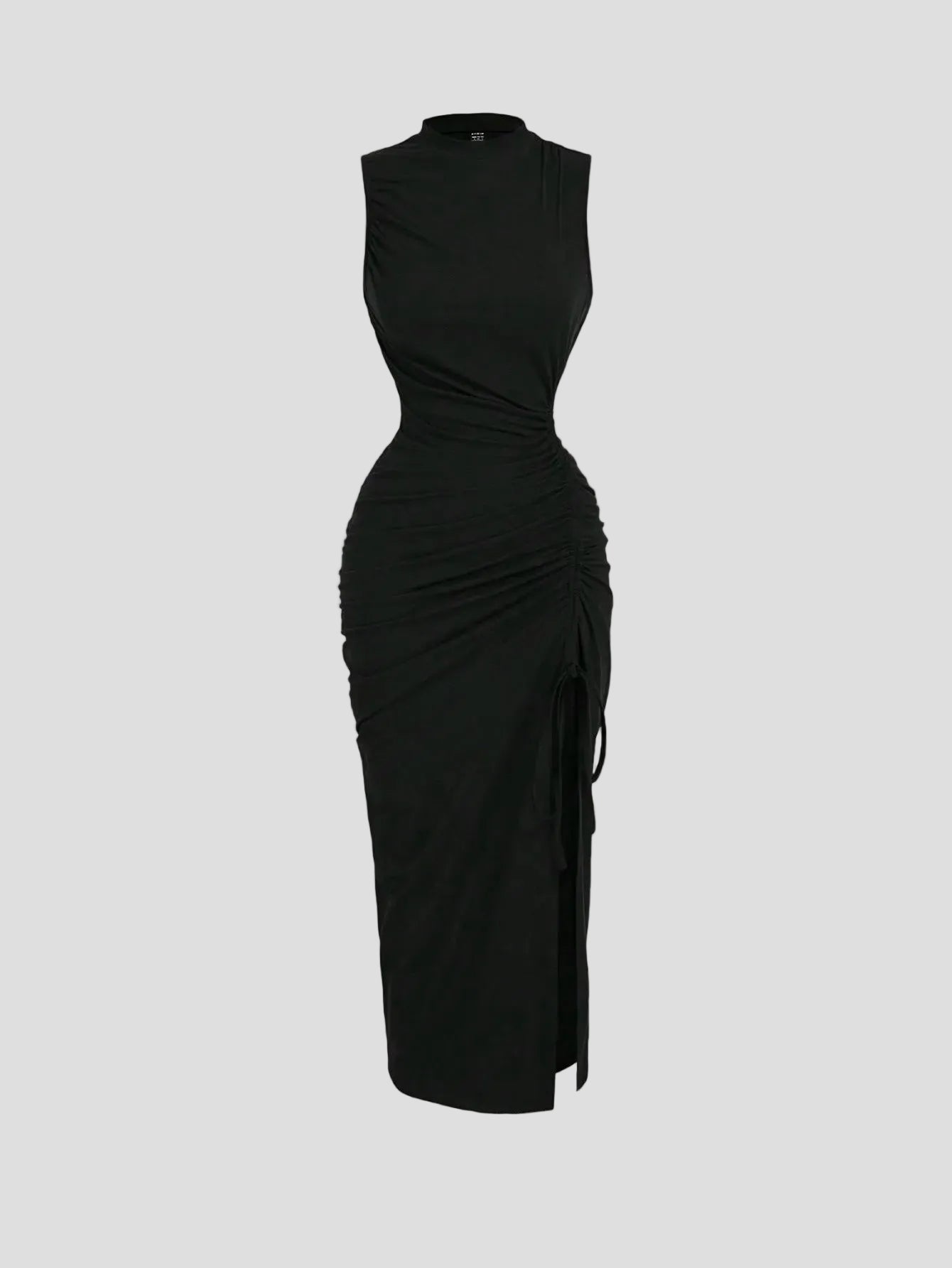 Nadine – Schwarzes Skulpturkleid