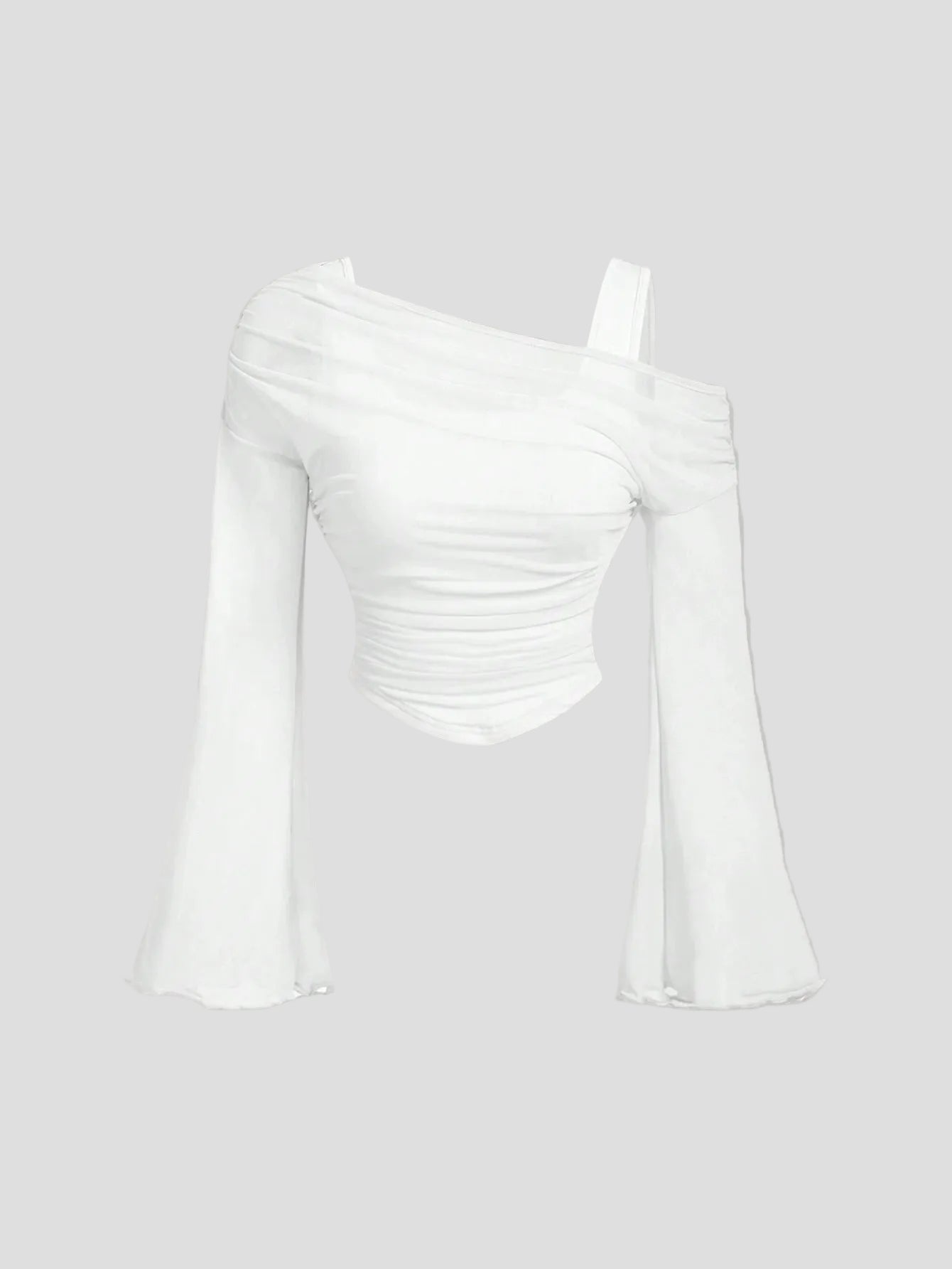 Seren - Asymmetrisches Mesh-Oberteil