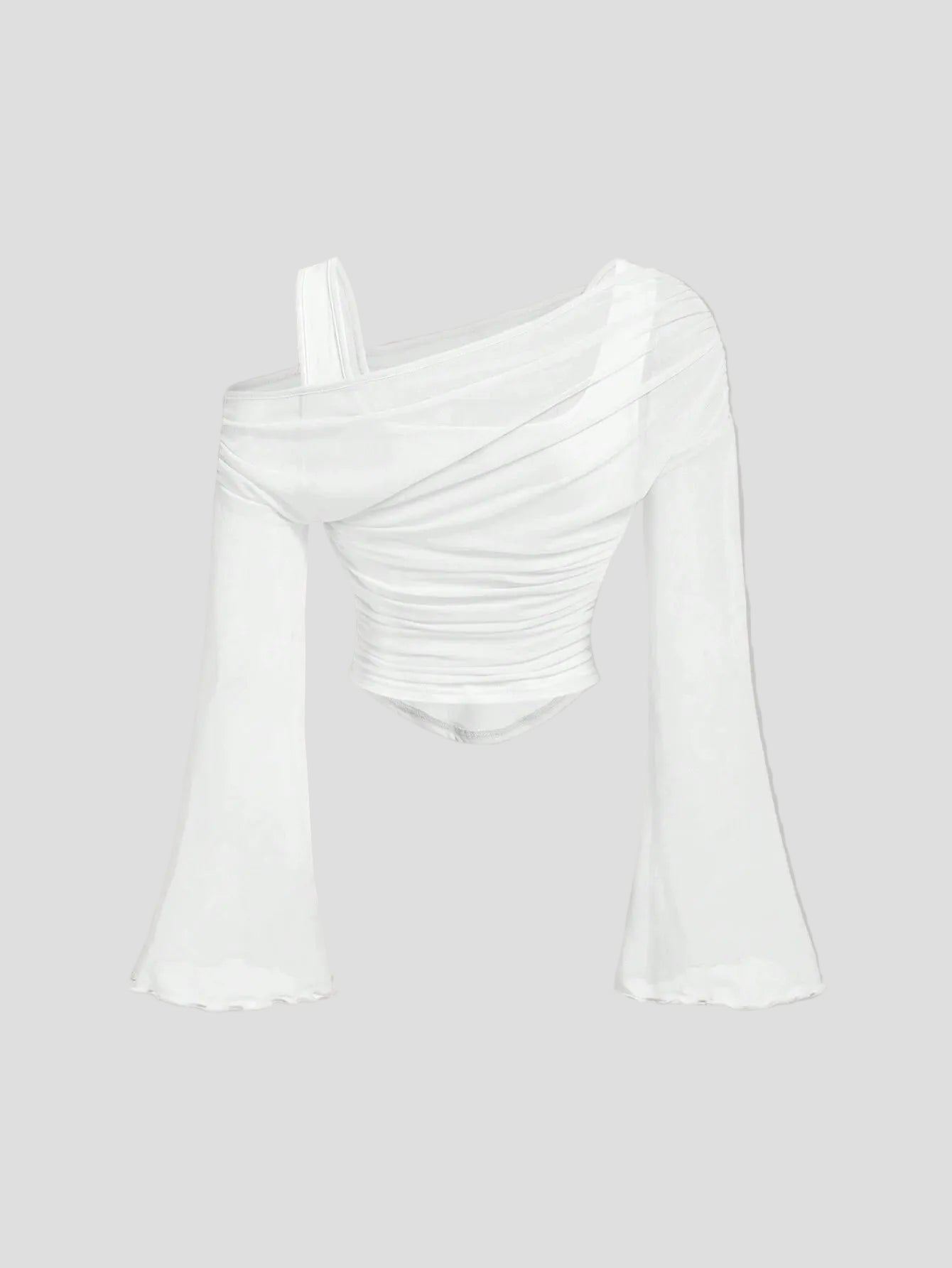 Seren - Asymmetrisches Mesh-Oberteil