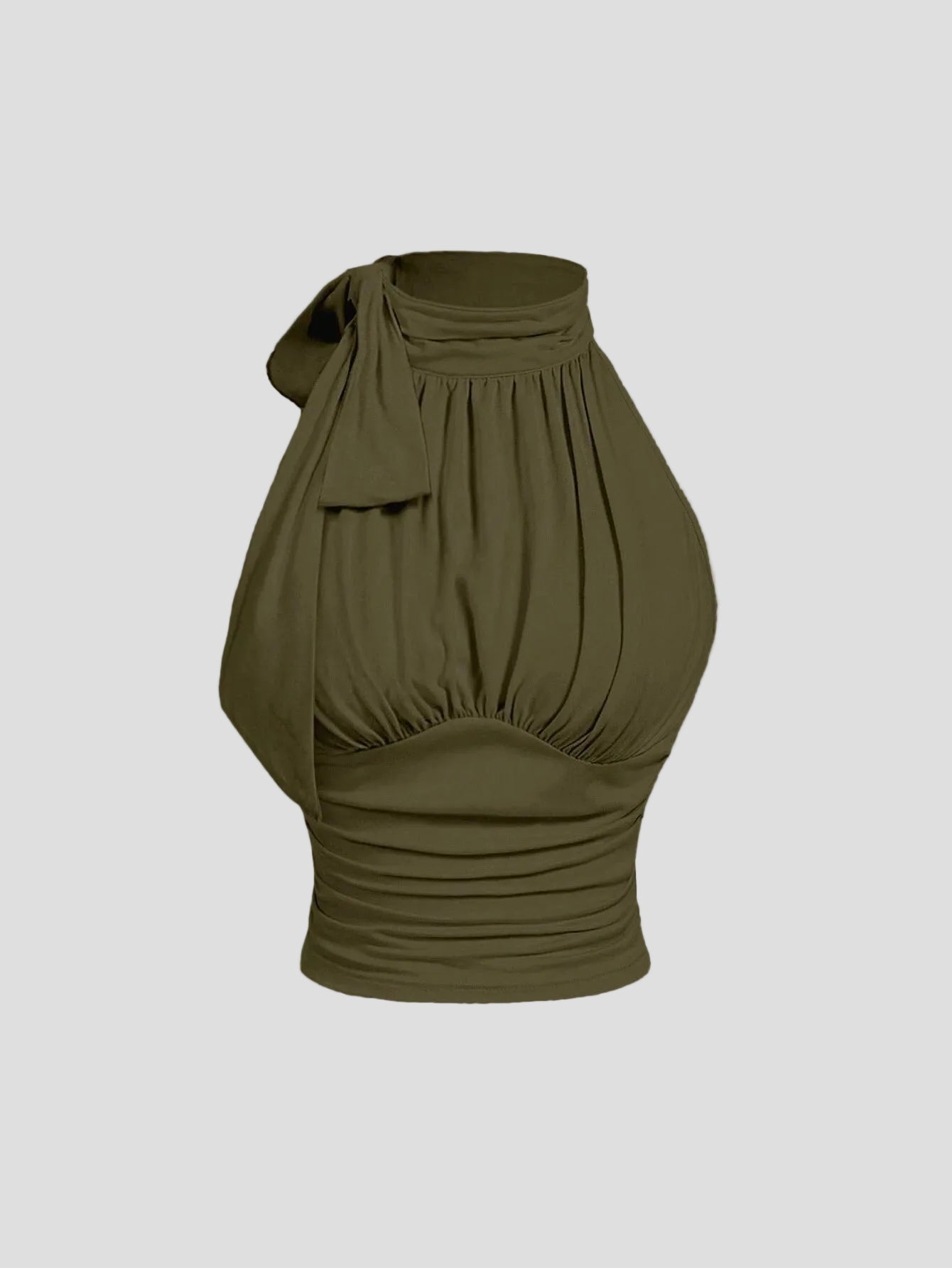 Kaia – Drapiertes Neckholder-Top