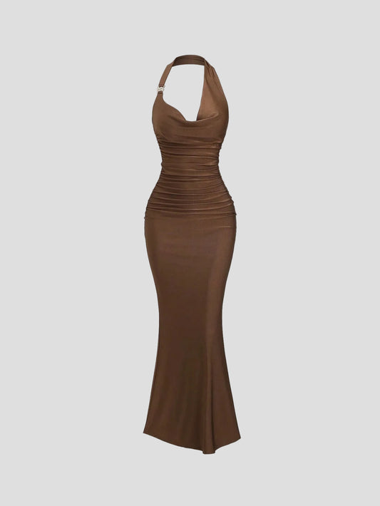 Amélie - Mocha-Kleid