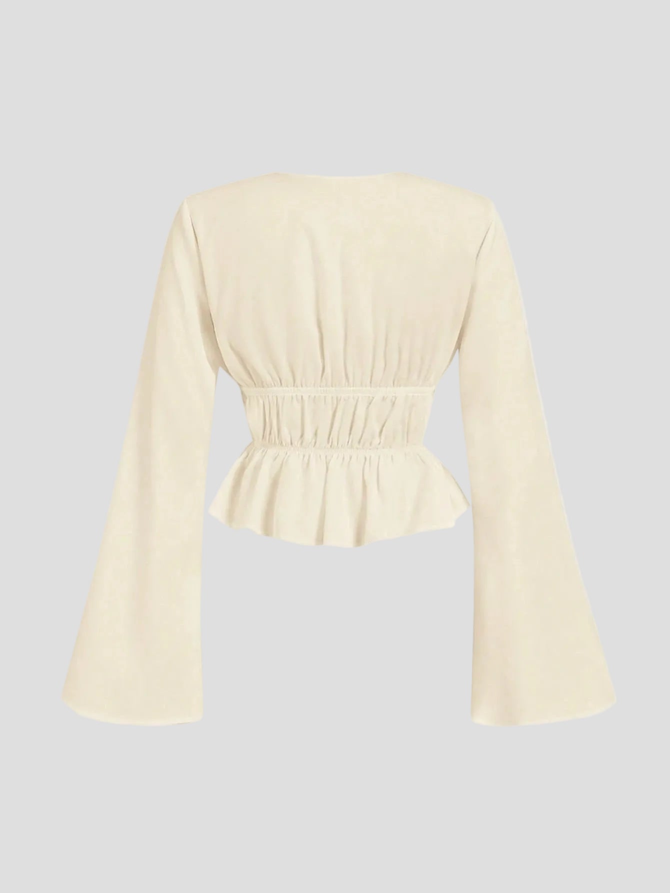 Solenne - Schnürbluse mit Schößchen
