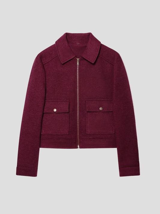 Léonie - Bordeaux Utility Jacket