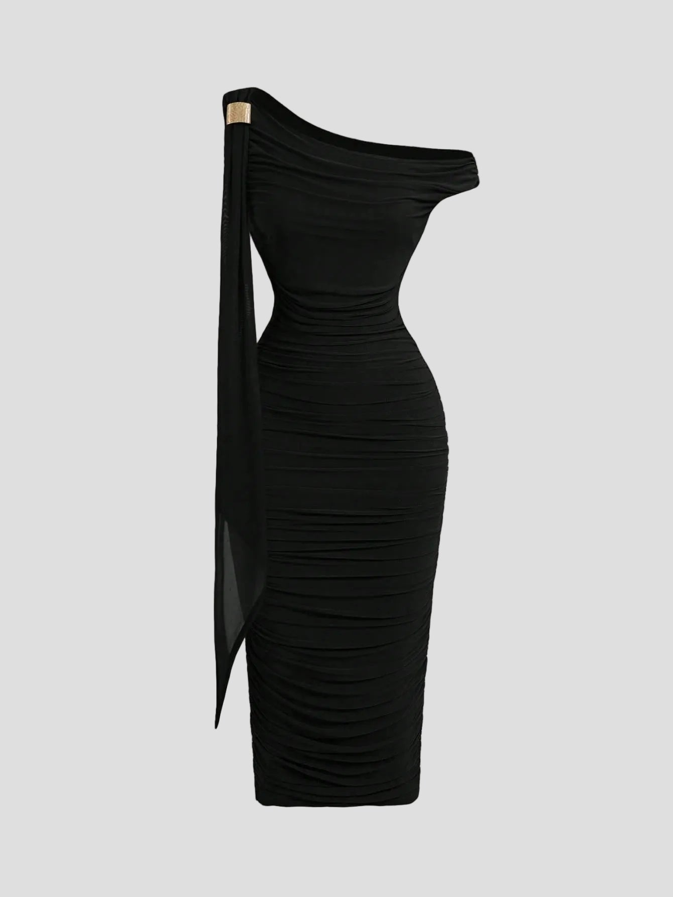 Anouk - Midi-Kleid Noir Sculpt