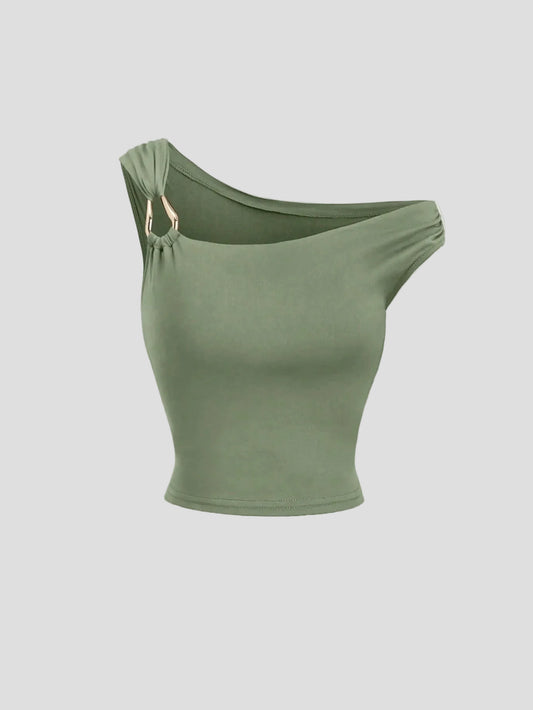 Elyra - One-Shoulder-Ring-Top