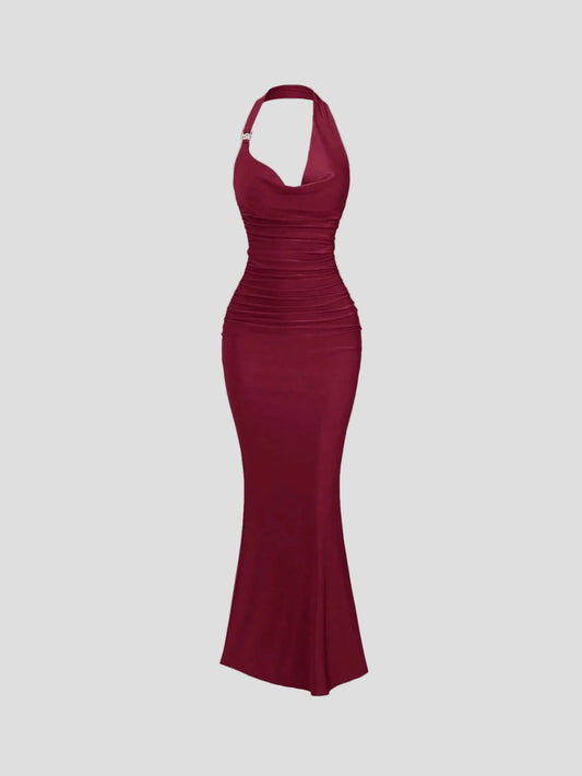 Vivienne - Bordeaux-Kleid