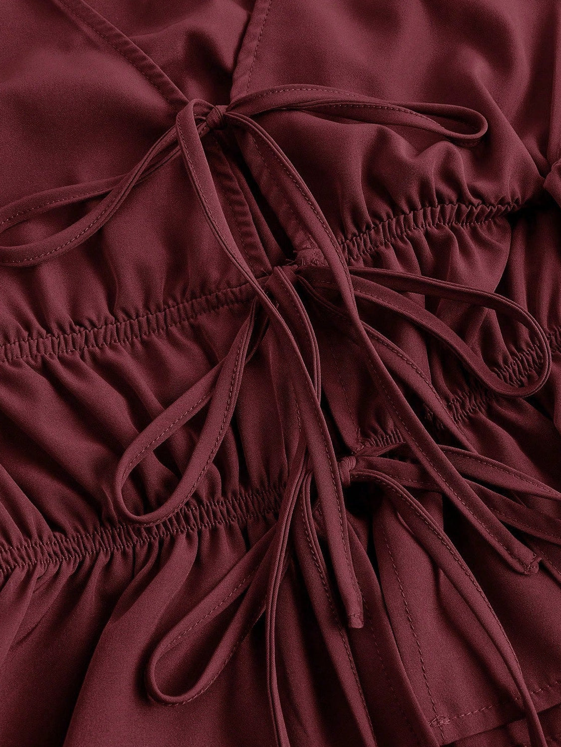 Ruby – Schnür-Peplum-Top