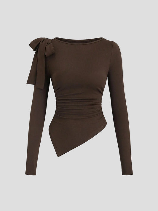 Arlune - Bow Drape Top