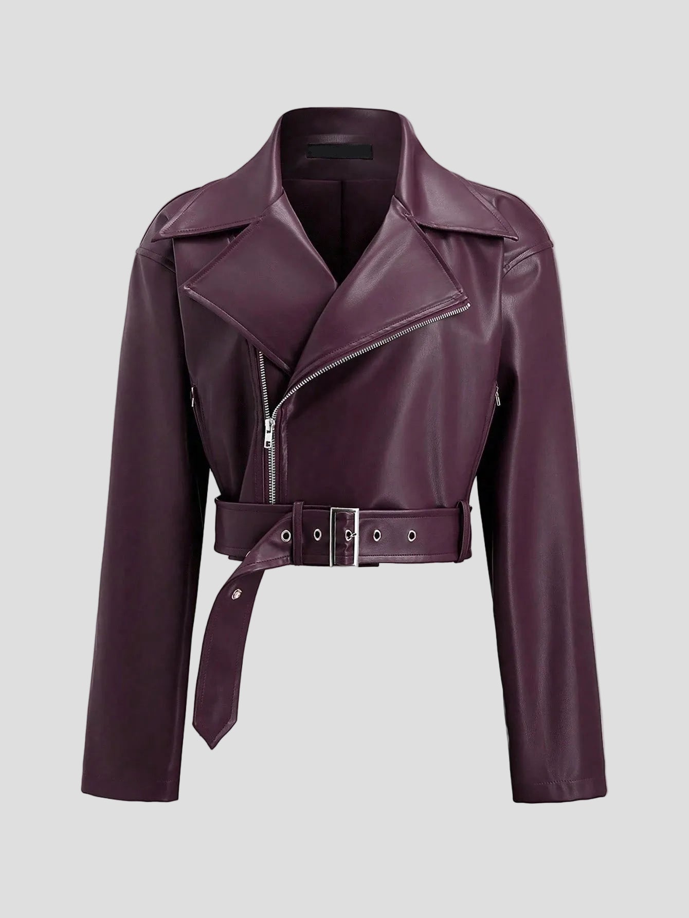 Vivienne - Lederjacke Pflaume