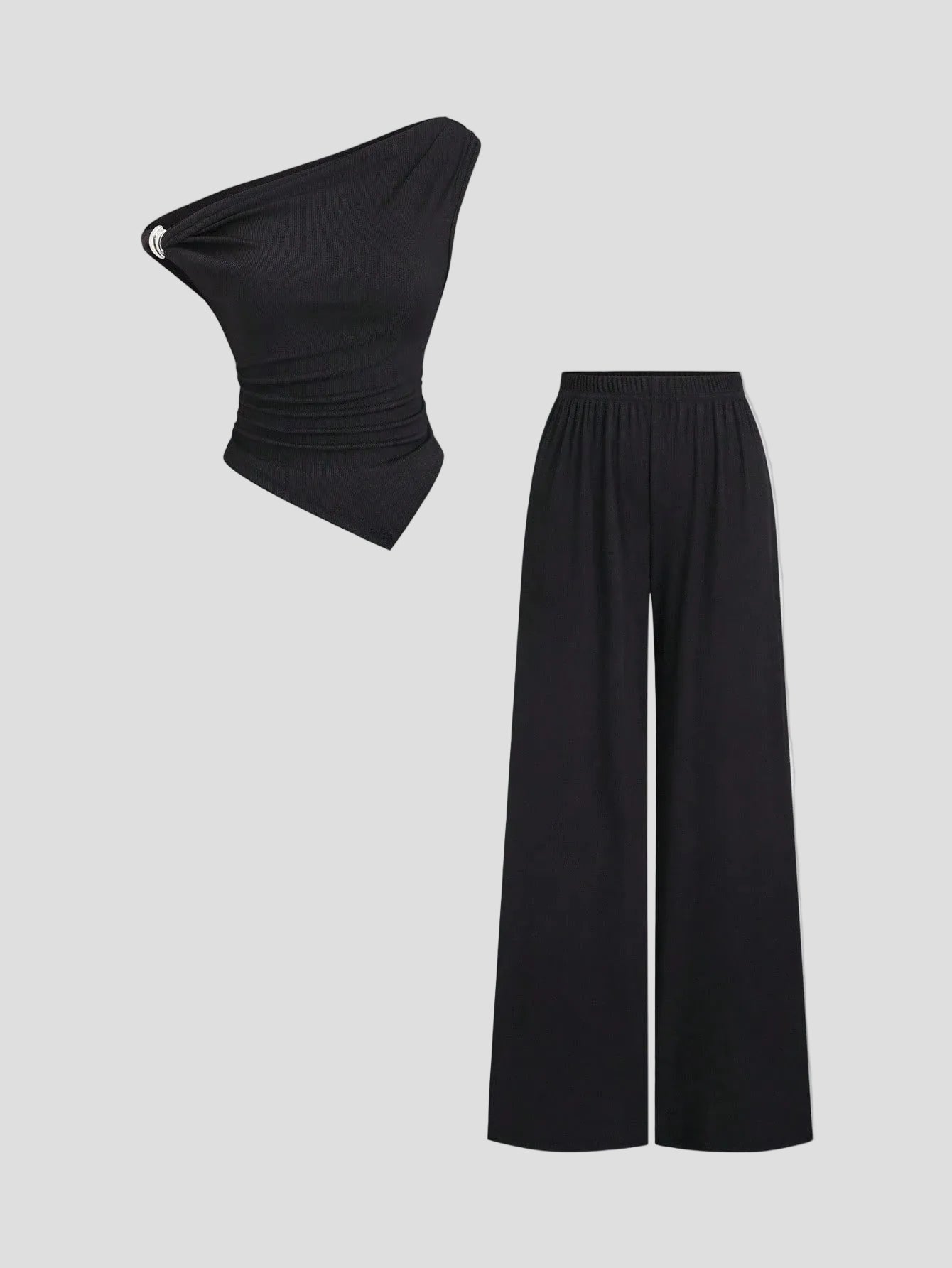 Velisse - One-Shoulder Loungewear-Set