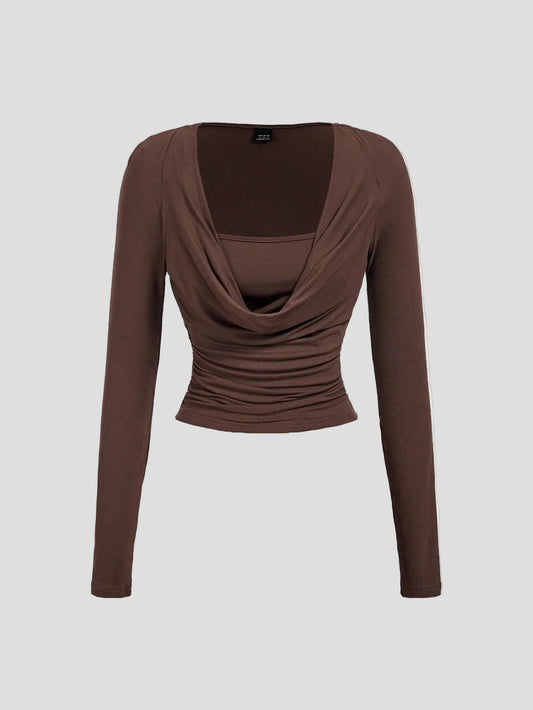 Sienna – Drape Crop Top