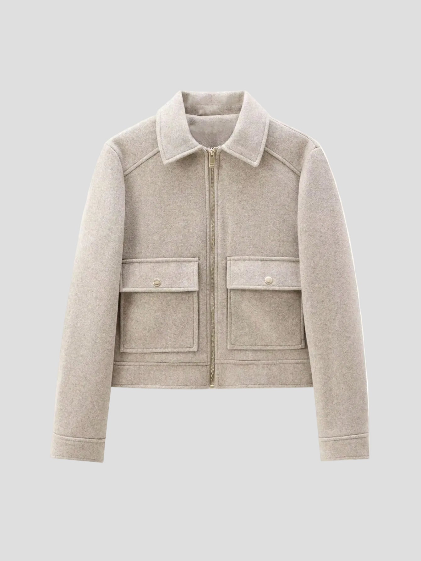 Amélie – Beige Utility-Jacke