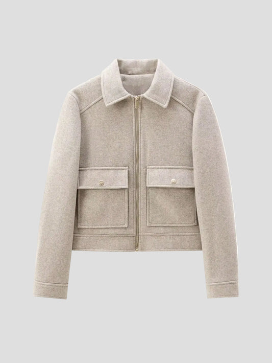 Amélie – Beige Utility-Jacke