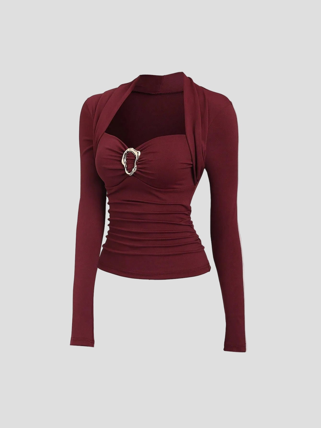 Velora – Gerafftes Neckholder-Top