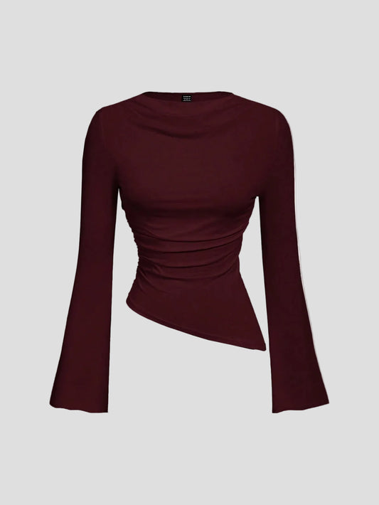Rougea – Asymmetrisches Drapier-Oberteil