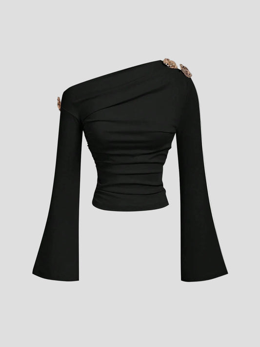 Ébano – One-Shoulder-Top