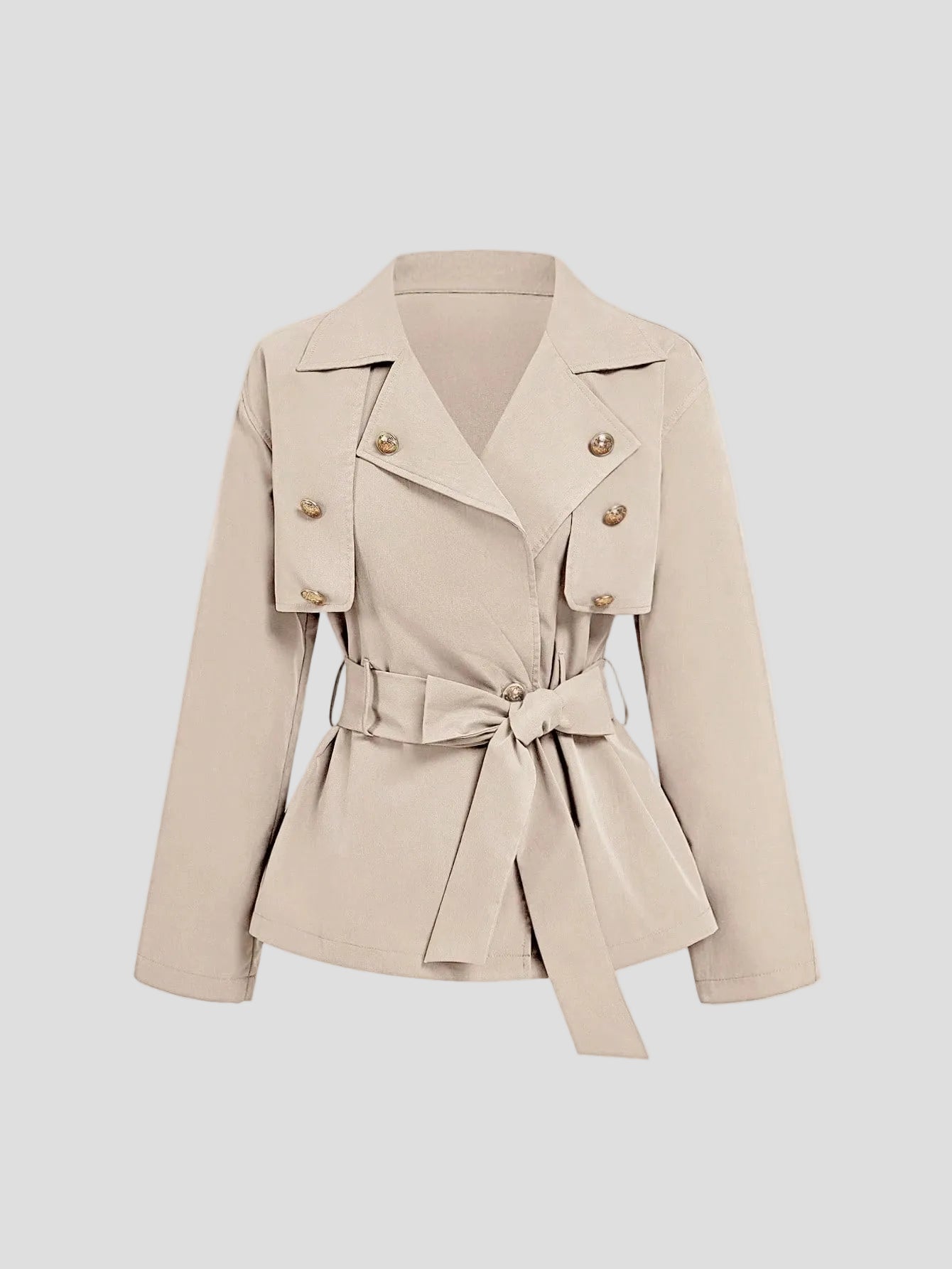 Élodie – Sandfarbener Blazer mit Schneiderei