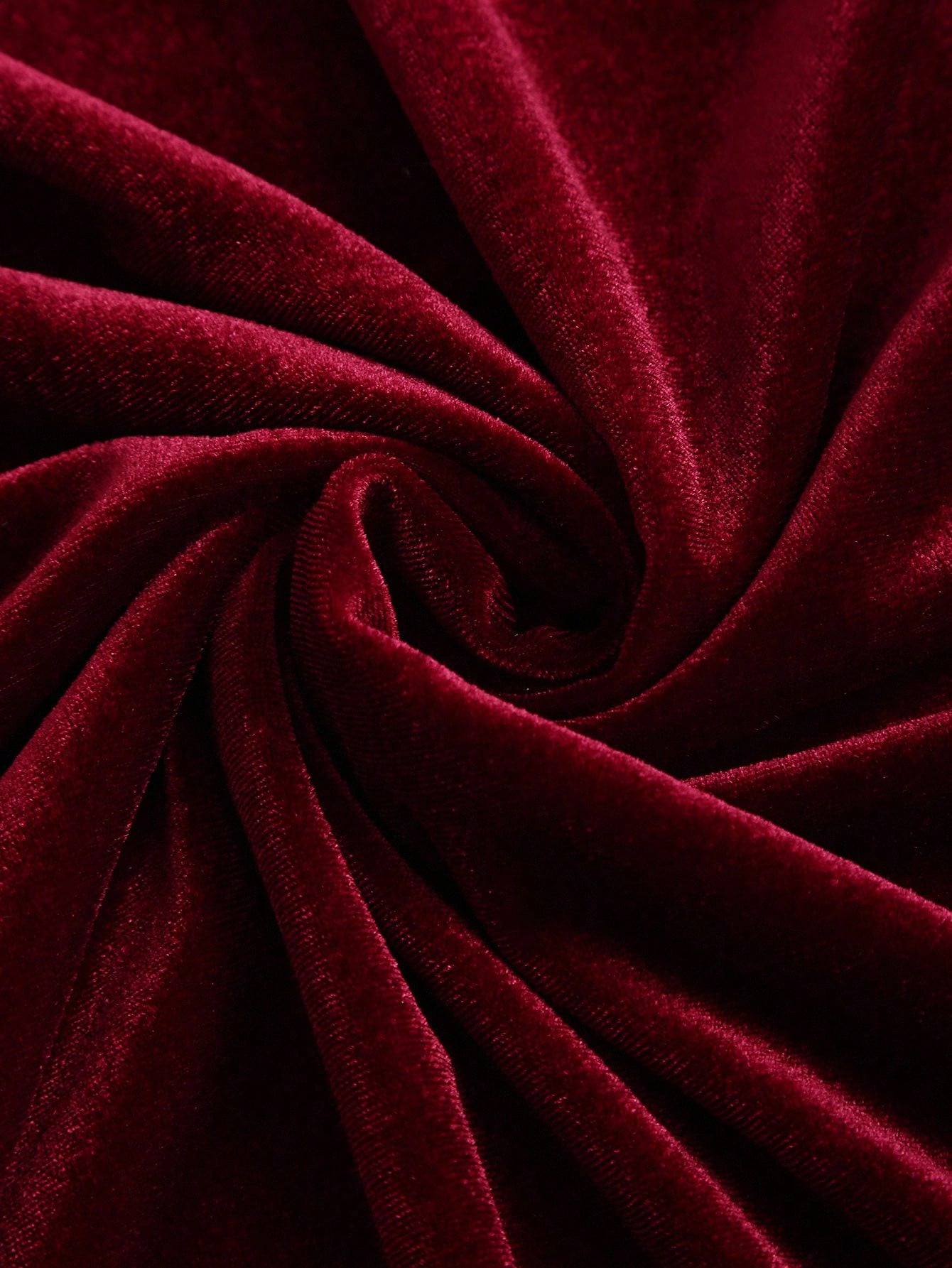 Sweetra Elegante vestido vintage vermelho para festa de ano novo, sofisticado vestido de veludo drapeado, decote sem costas, bainha sereia, sexy e moderno para mulheres, outono/inverno