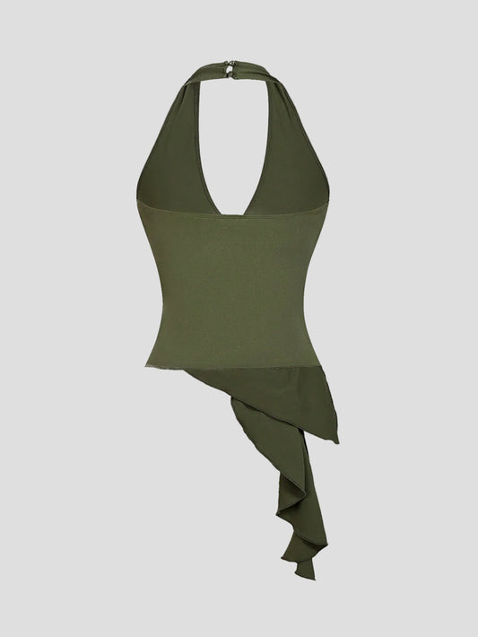 Alina – drapiertes Neckholder-Top