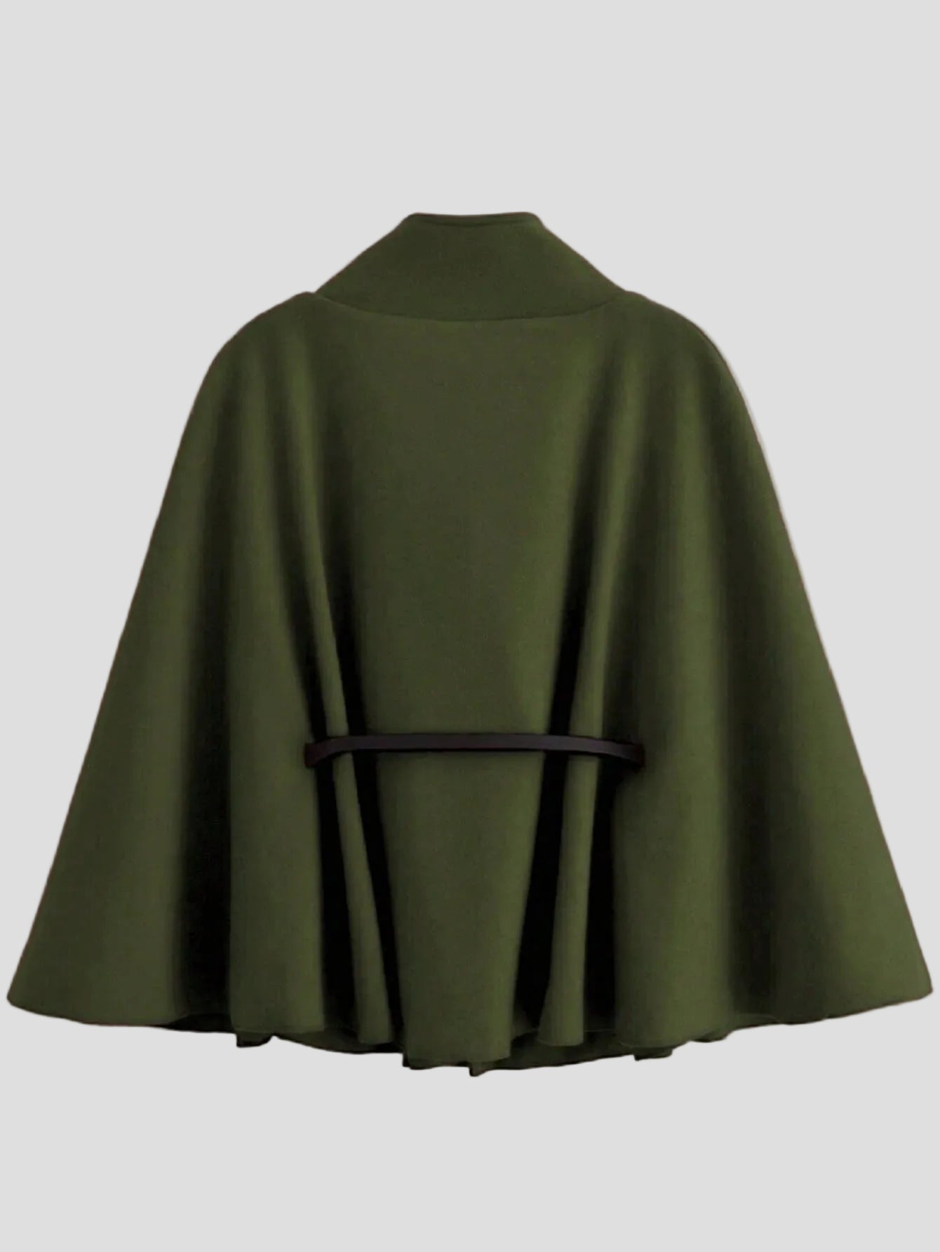 Seraphine – Emerald-Cape-Jacke mit Gürtel