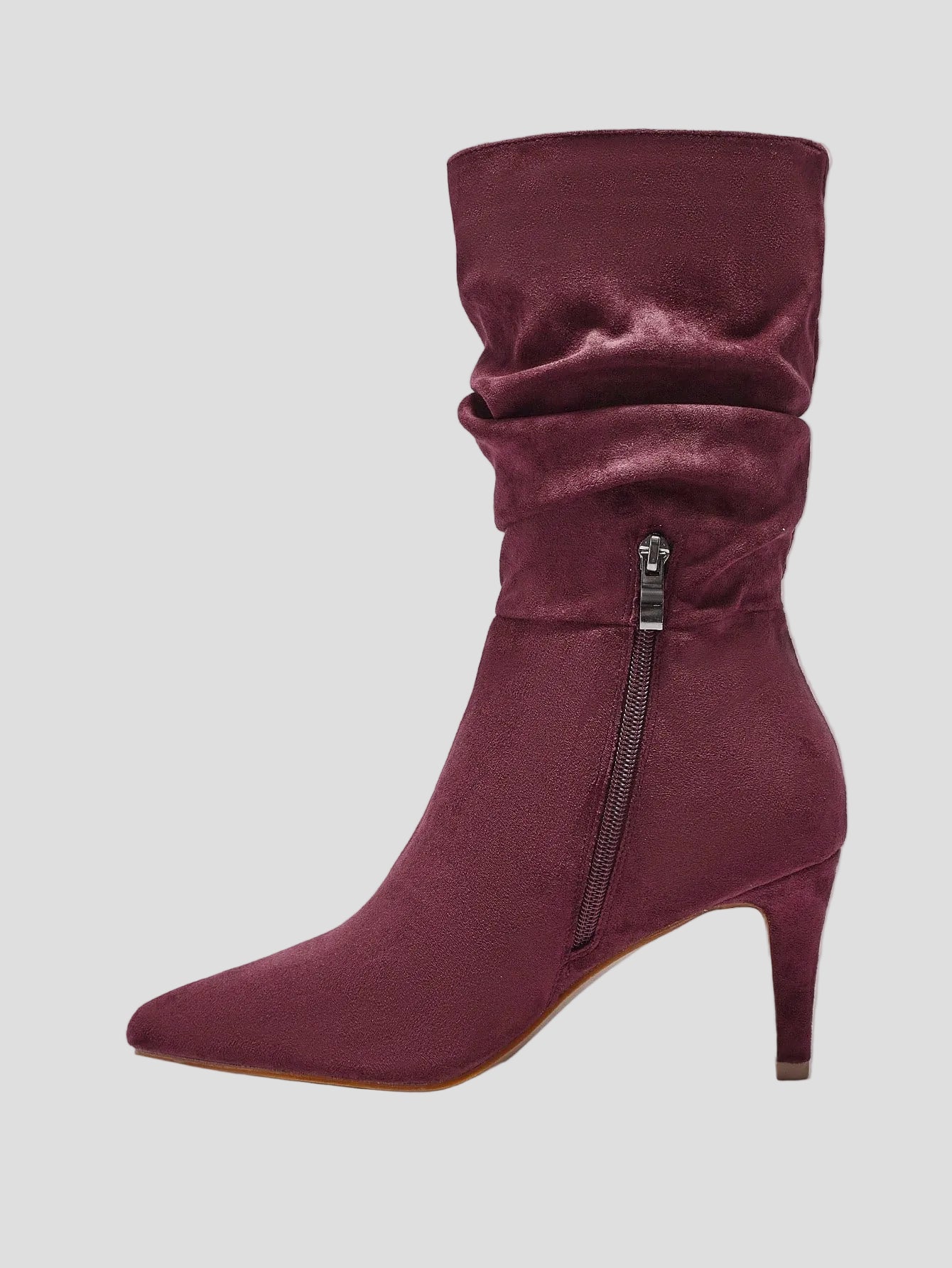 Isabella – Pflaumenfarbene Stiefel