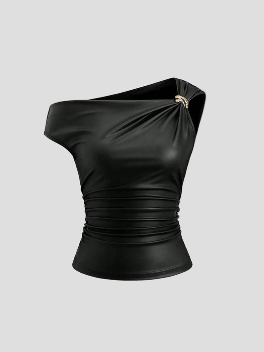 Greta – Luxuriöses One-Shoulder-Top