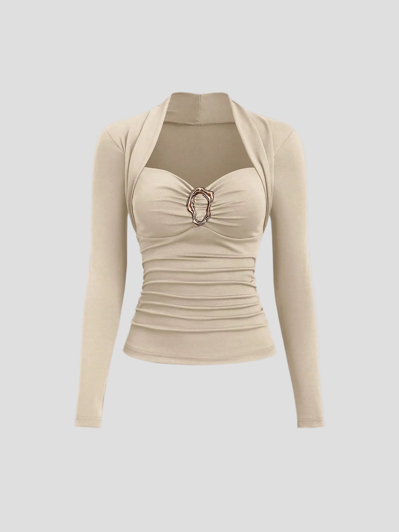 Serena – Neckholder-Top mit Drapierung