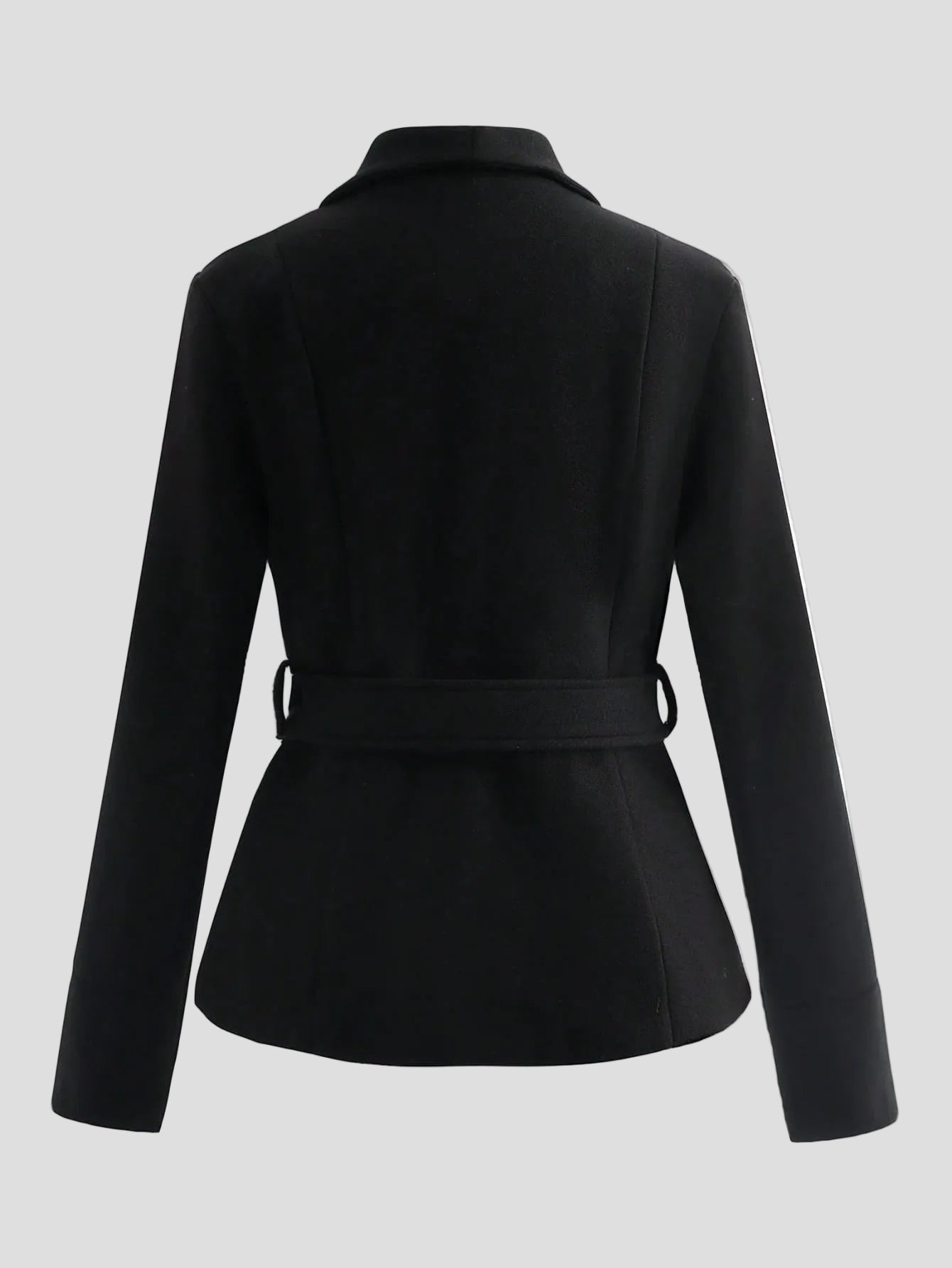 Schwarz - Eleganter Zweireiher-Blazer