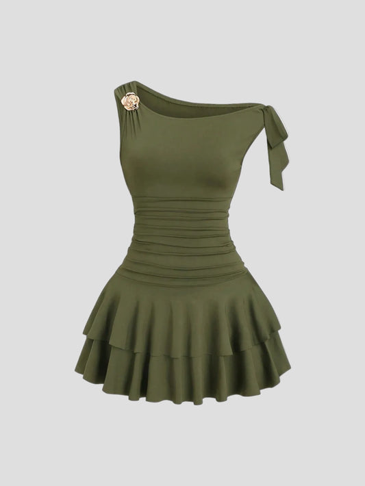 Anouk – Rüschenkleid mit Blumenmuster