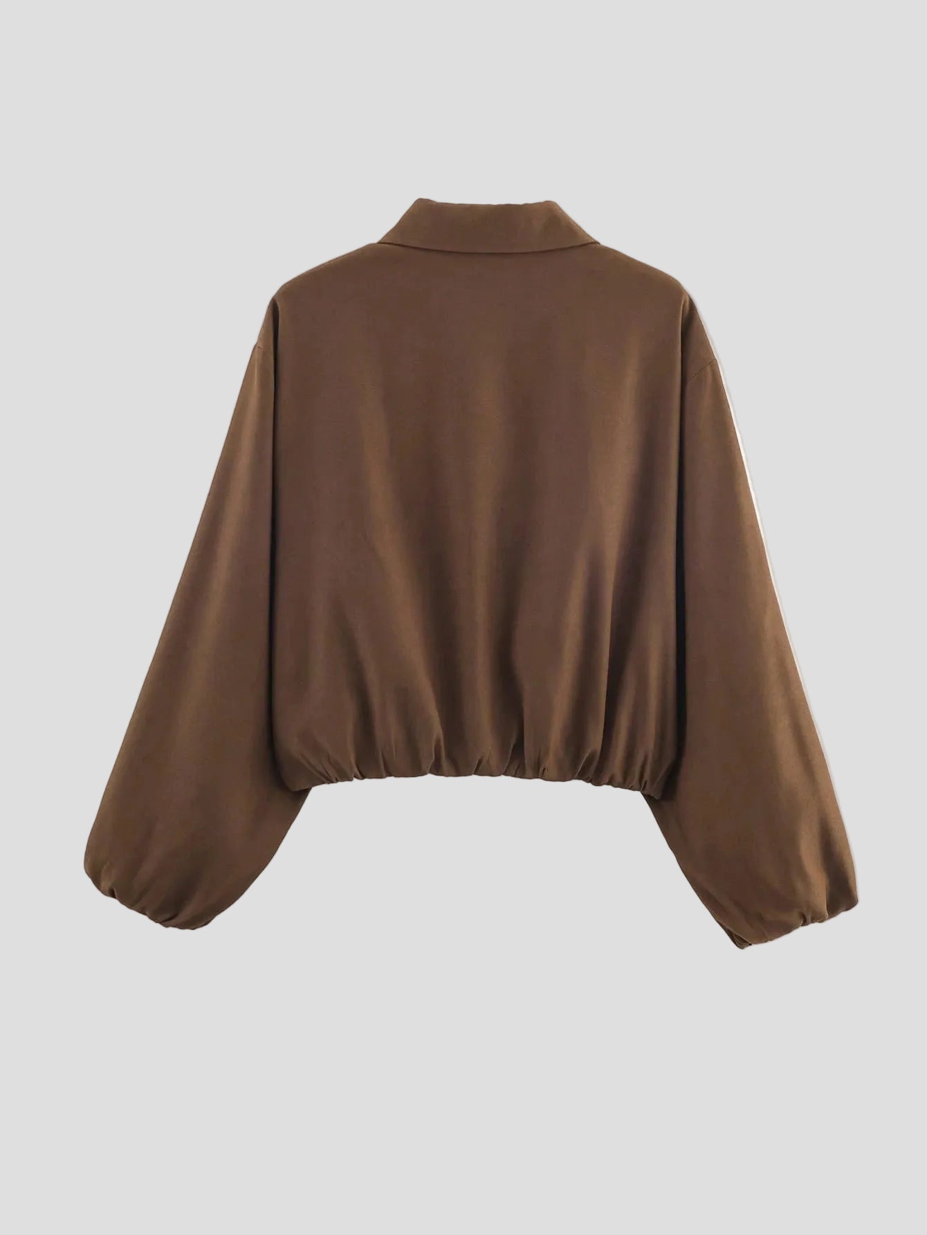 Aurélie – Cropped Bomberjacke Mocha