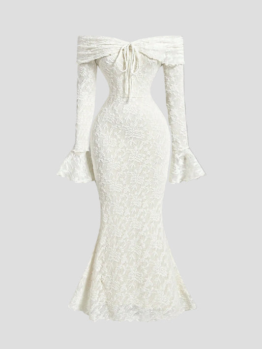 Élise - Spitzenkleid Elfenbein