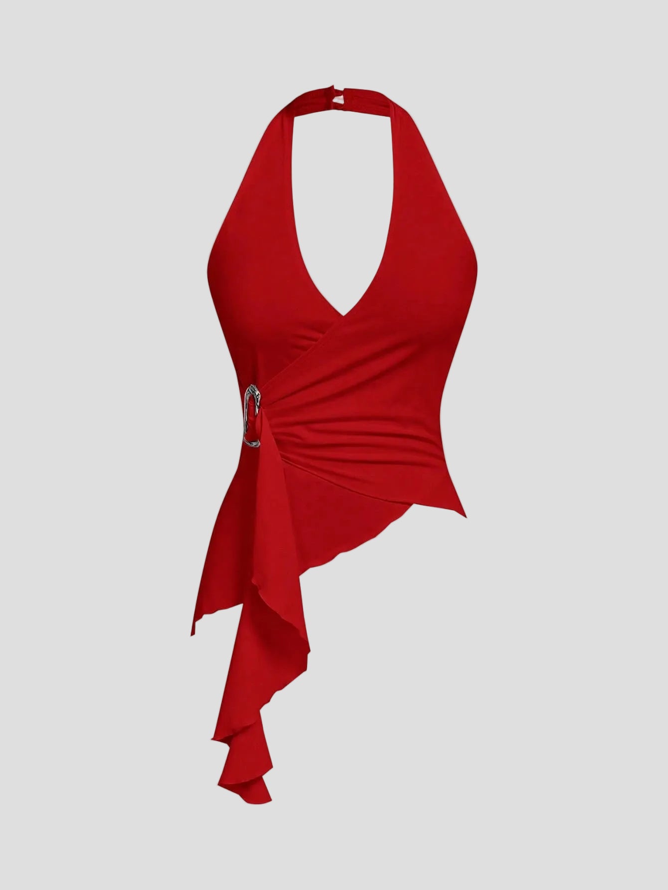 Sarina – Drapierte Neckholder-Oberteil
