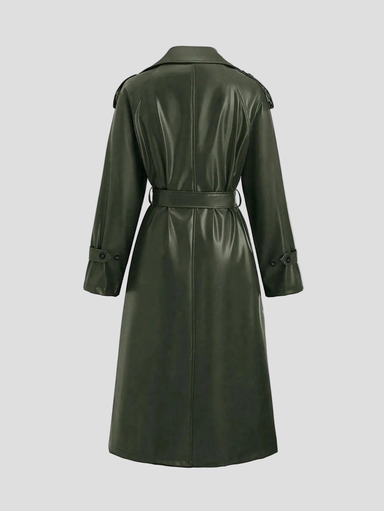 Matilde - Emeraldgrüner Trenchcoat