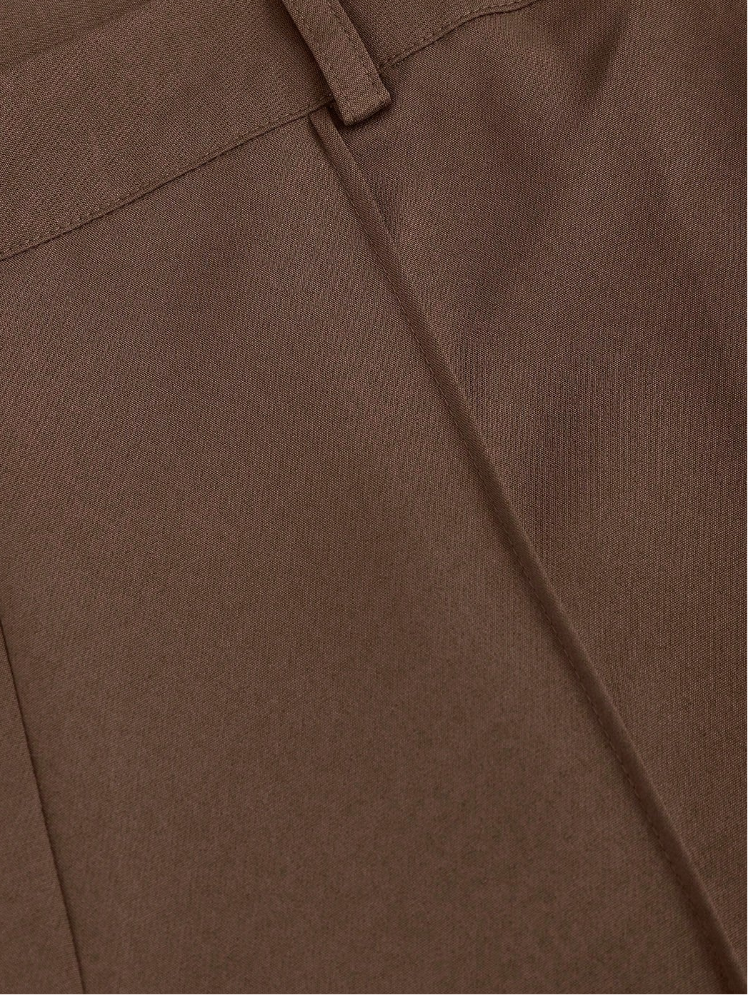 Colette – Kastanienbraune, maßgeschneiderte Hose mit geradem Bein