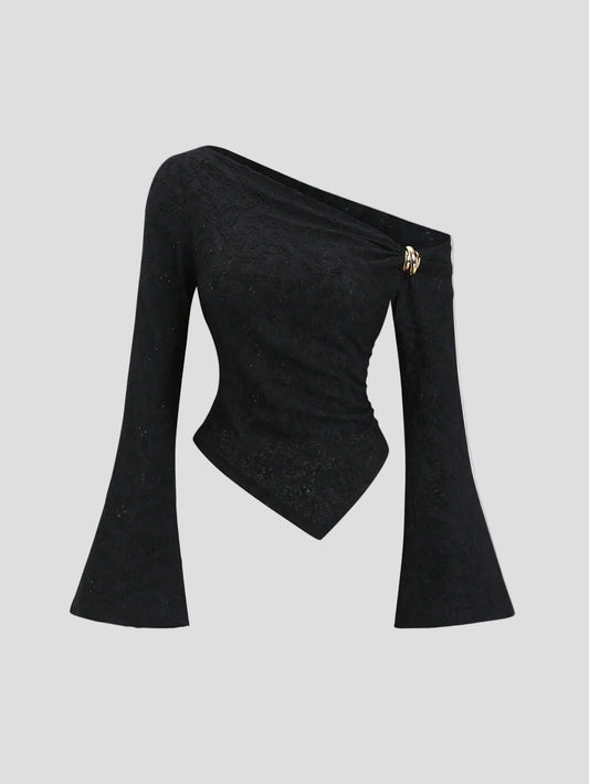 Alina – Asymmetrisches Spitzentop