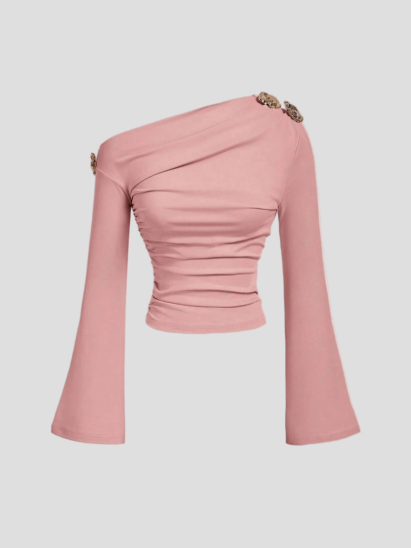 Rosé - One-Shoulder-Oberteil