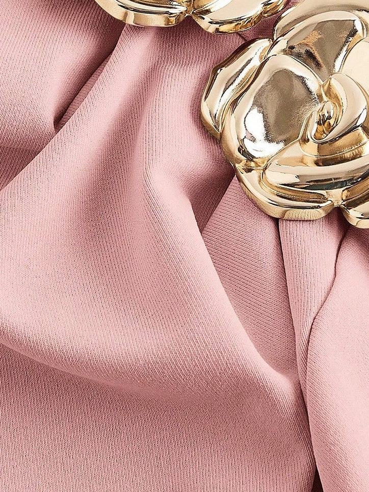 Rosé - One-Shoulder-Oberteil