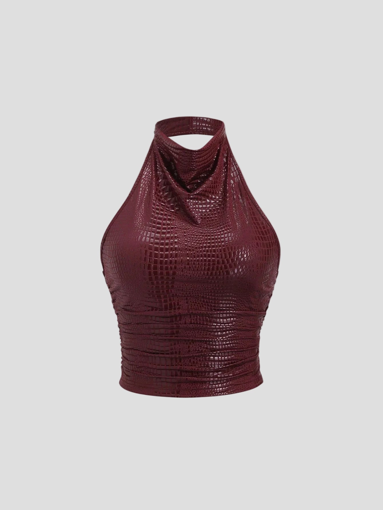 Anouk – Croco Neckholder-Top